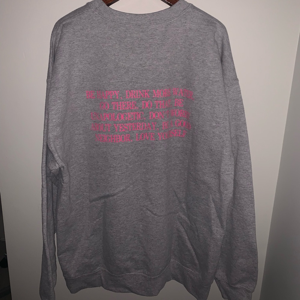 Motivational Quote Gray Sweatshirt